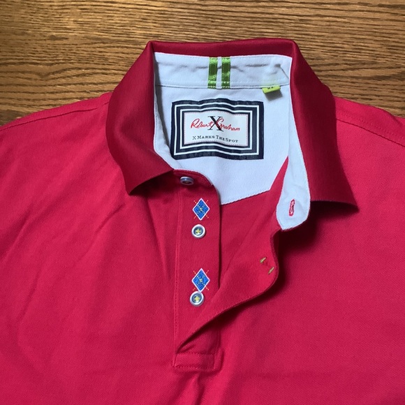 Robert Graham Pink Polo Shirt XL - Picture 6 of 9